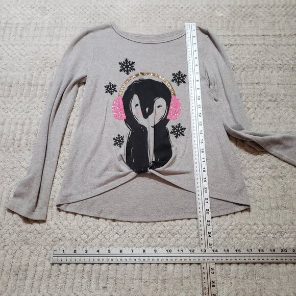 SO Sparkling Snowflakes Long Sleeve Shirt Size 12 - Picture 8 of 10